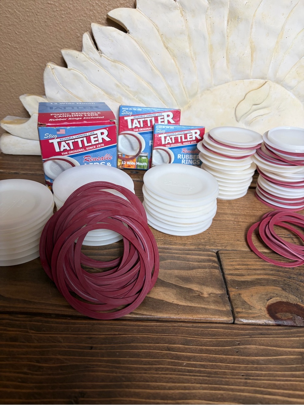 Tattler Vintage Reusable Lids and Rings Lot of 50